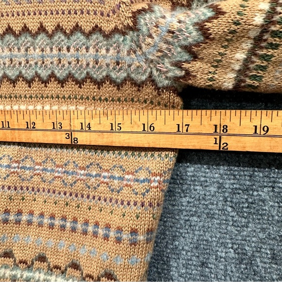 Lauren Ralph Lauren fair isle cashmere angora blend cardigan sweater size SMALL - Picture 12 of 14
